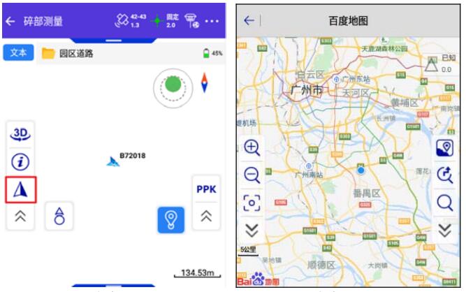 一鍵固定CORS模式下，RTK碎部點(diǎn)測(cè)量步驟