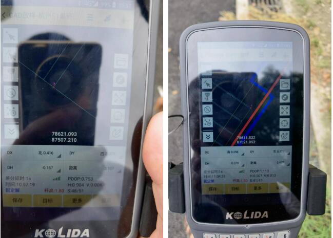 RTK的CAD放樣功能，助力停車場改賽車道劃線